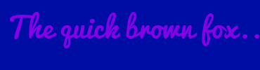 Image with Font Color 8400E6 and Background Color 000DA4